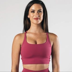 Alphalete Surface Altitude Bra candy apple